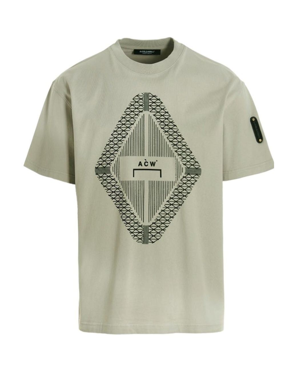 A_COLD_WALL* Green A-Cold-Wall* Gradient Logo Printed Crewneck T-Shirt for men