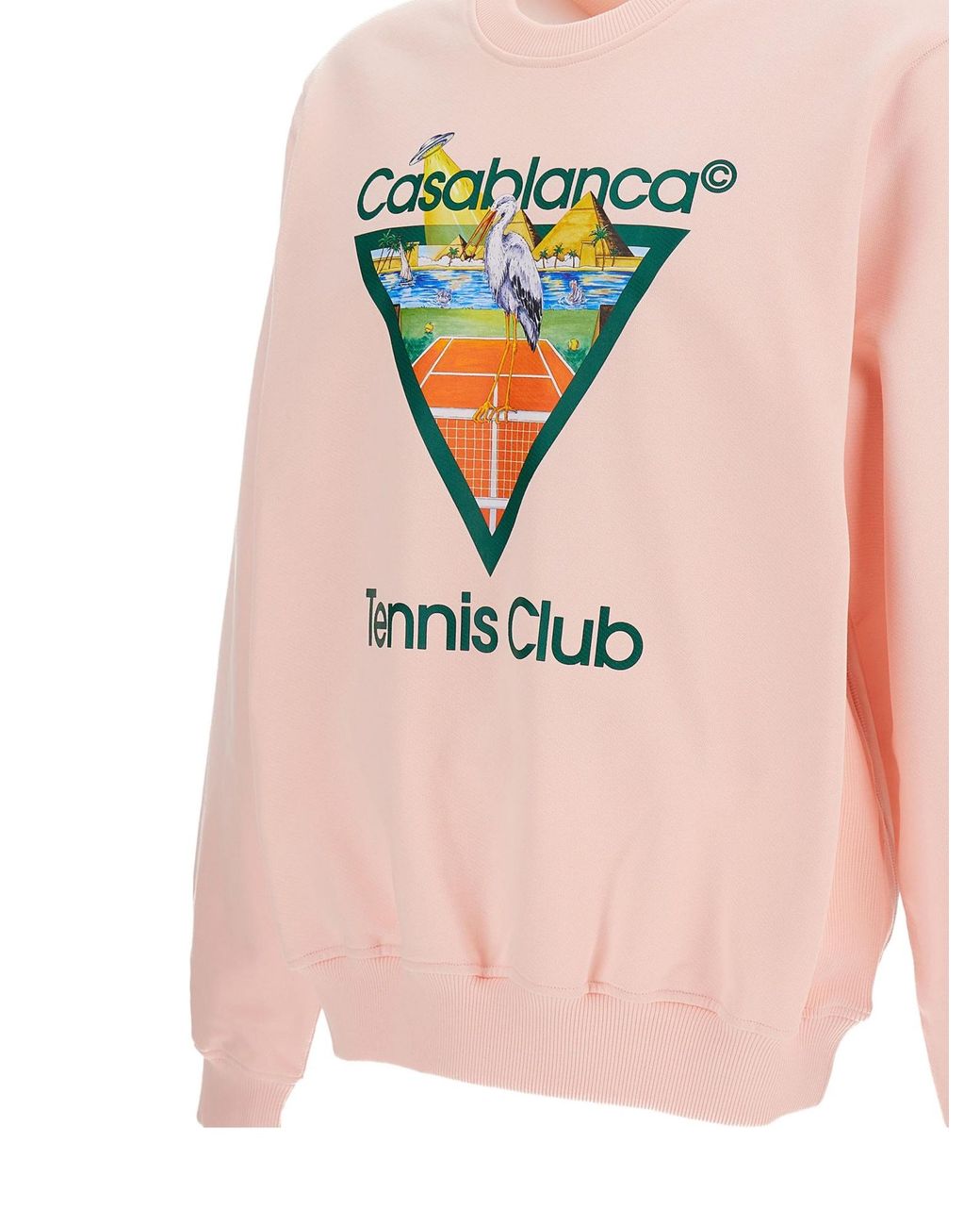 Casablanca Pink Graphic-Print Sweatshirt for men
