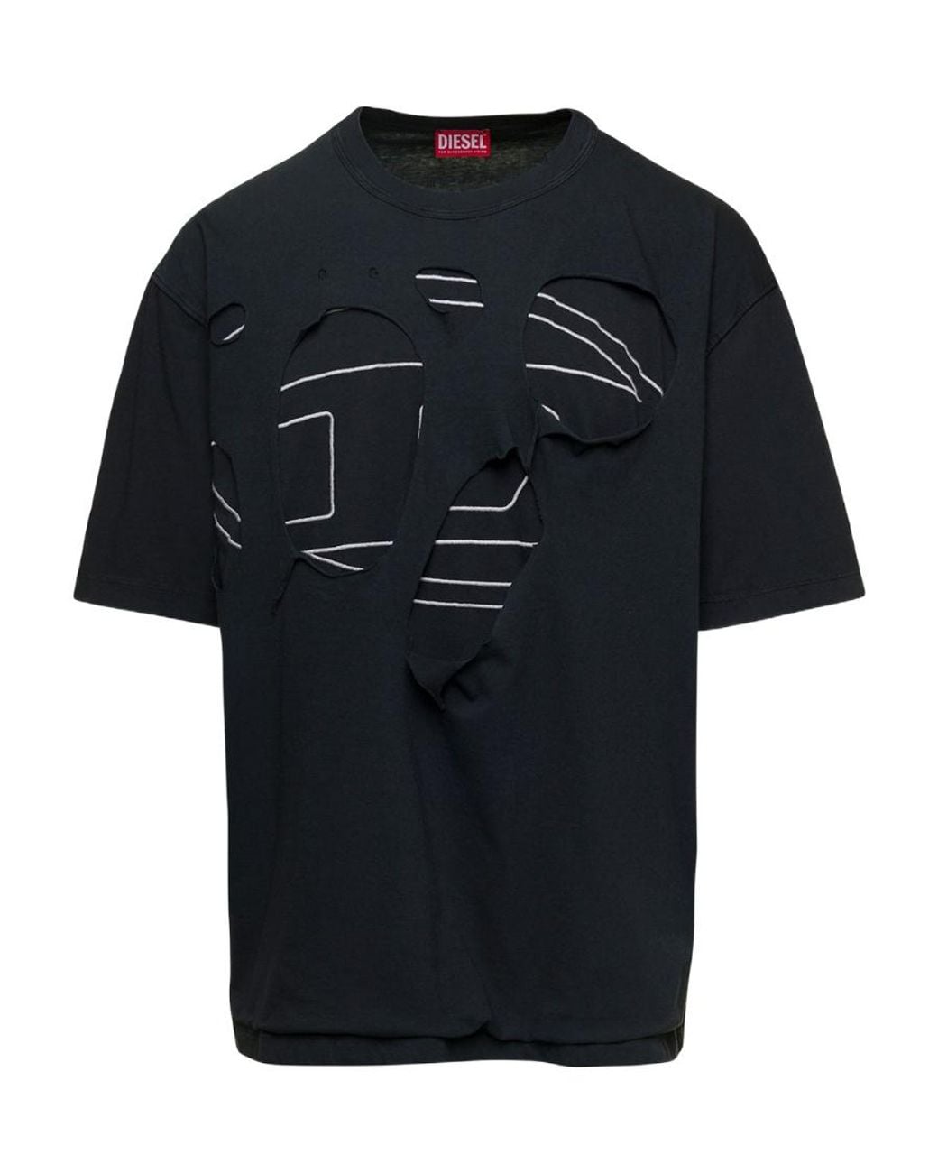DIESEL Black Short-Sleeve T-Shirt for men