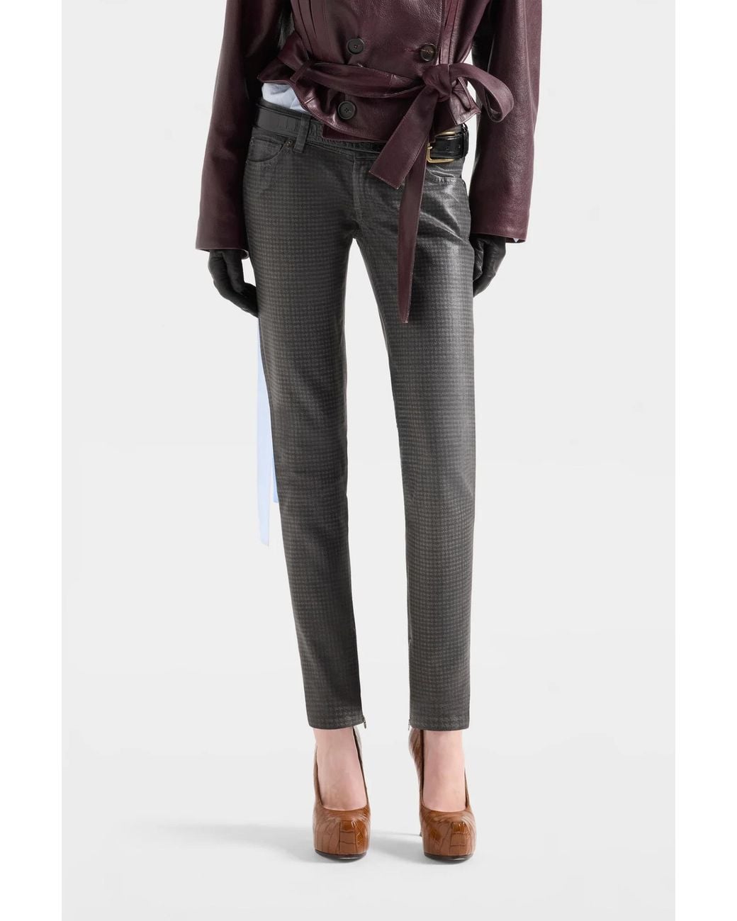 7 For All Mankind Gray Y2K Skinny Jeans