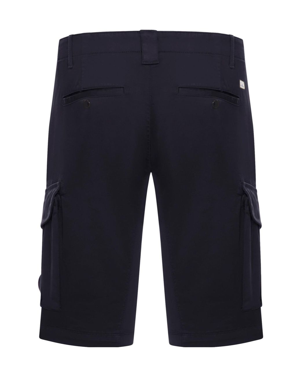 C P Company Blue Lens Detailed Cargo Shorts for men