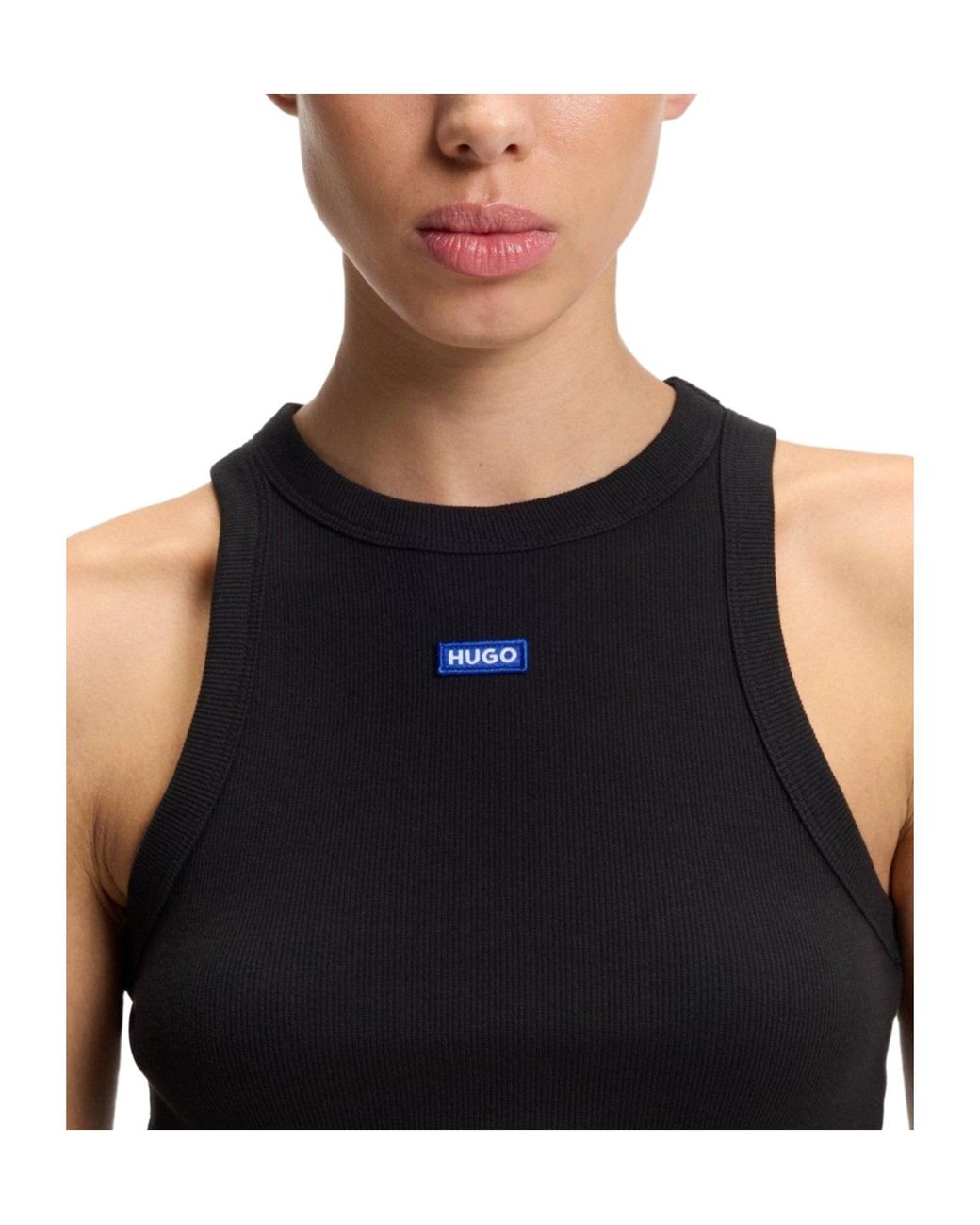 Boss Black Solid Color Tank Top