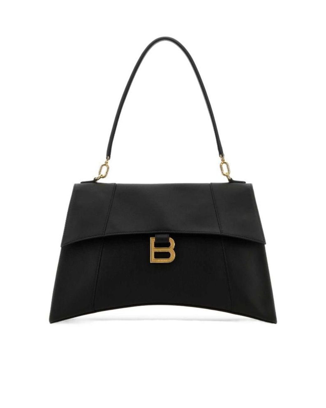 Balenciaga Black Hourglss Soft Medium Tote Bag