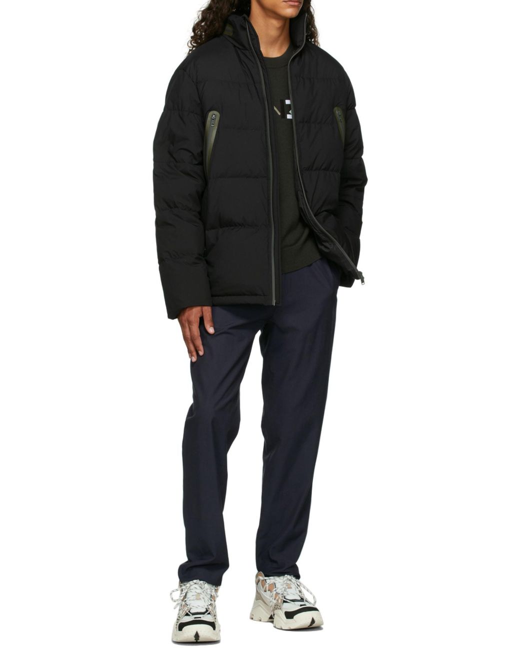 KENZO Black Logo Embroidered Knitted Jumper for men