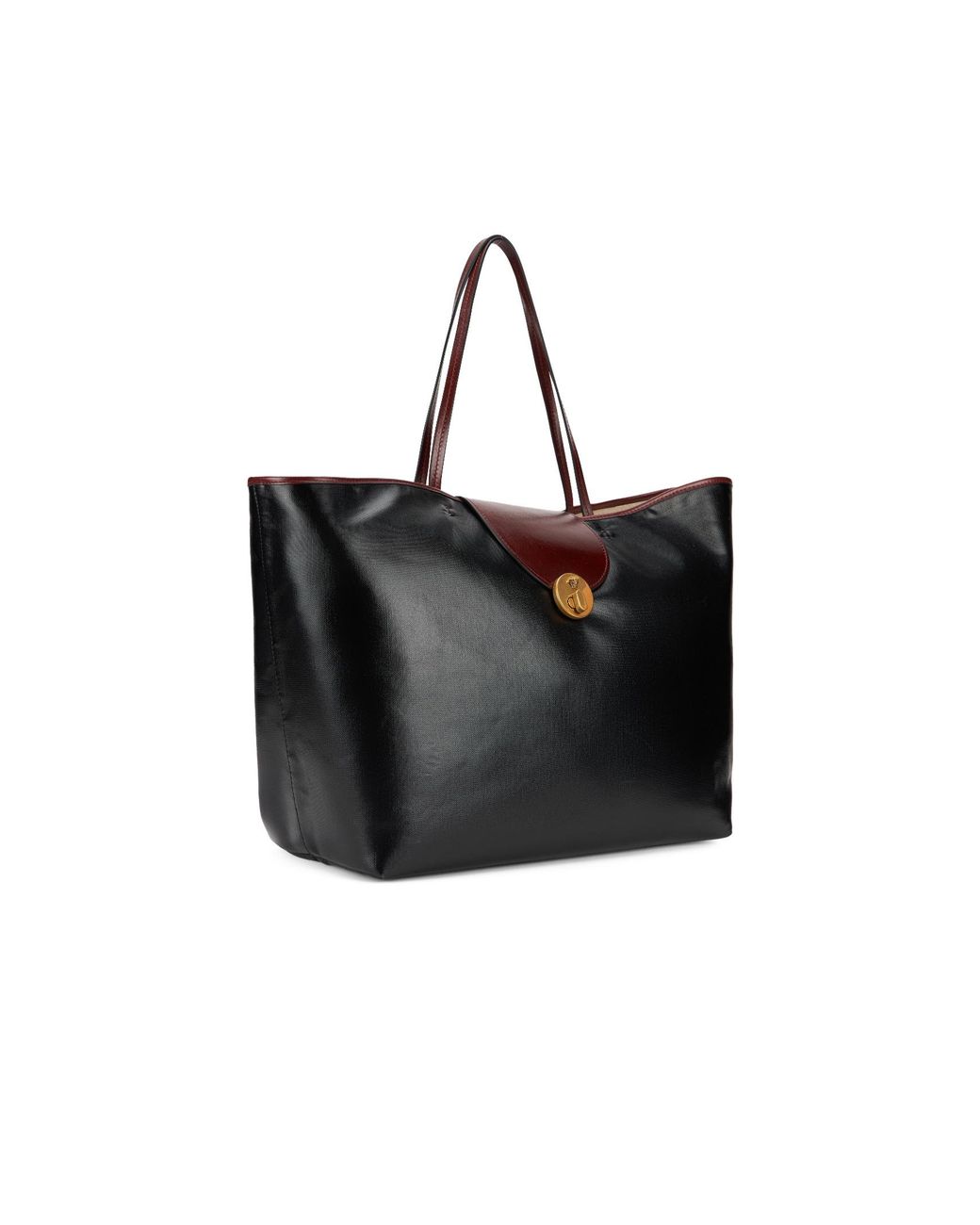Versace Black Tote Bag With Thin Handles