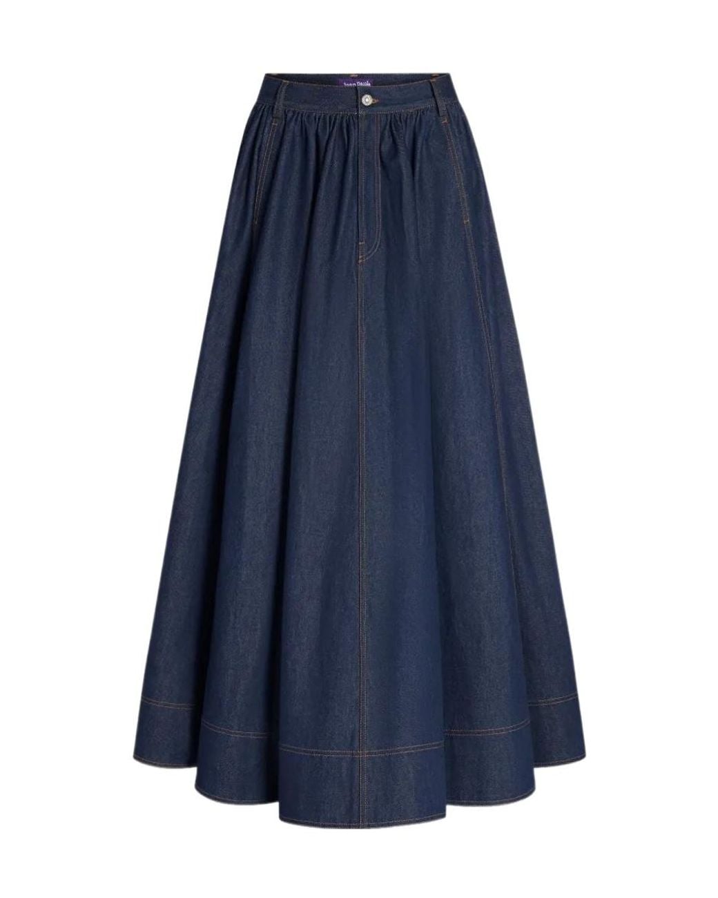 Jean Paul Gaultier Blue Belt-Loop Skirt