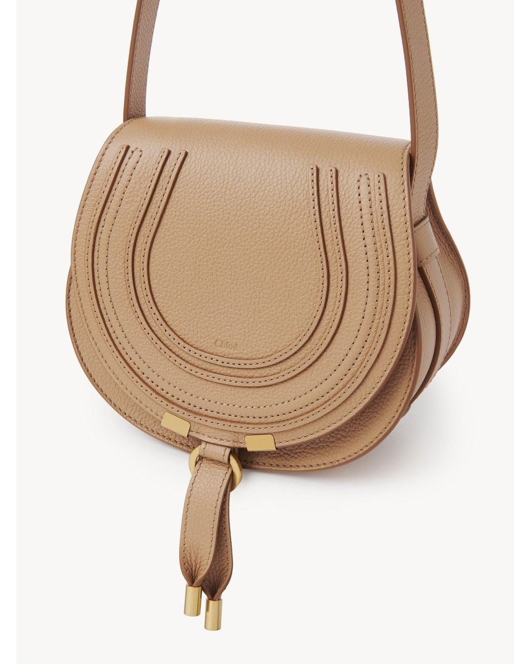 Chloé Natural Chloé Marcie Foldover Small Shoulder Bag