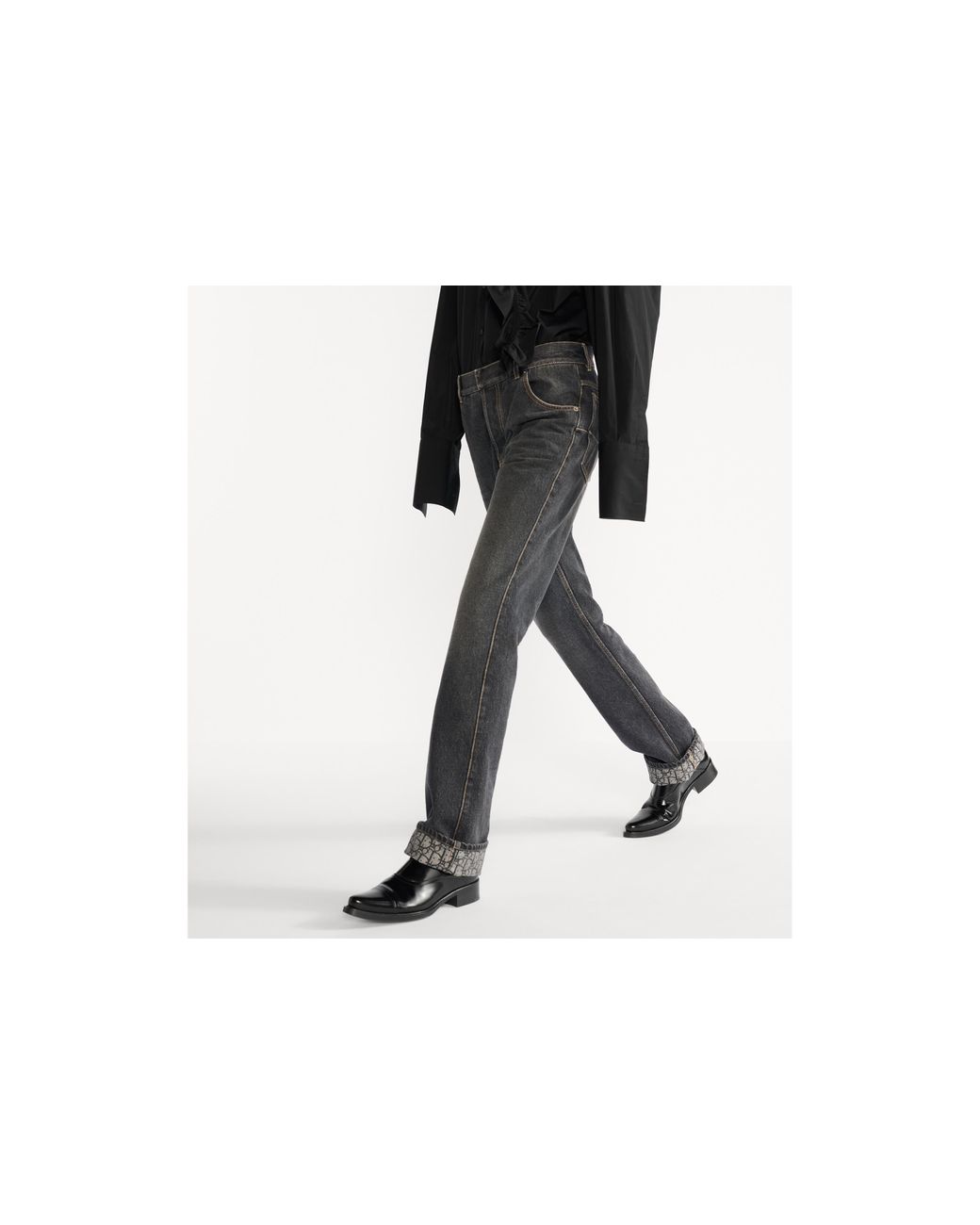 Dior Gray Regular-Fit Jeans