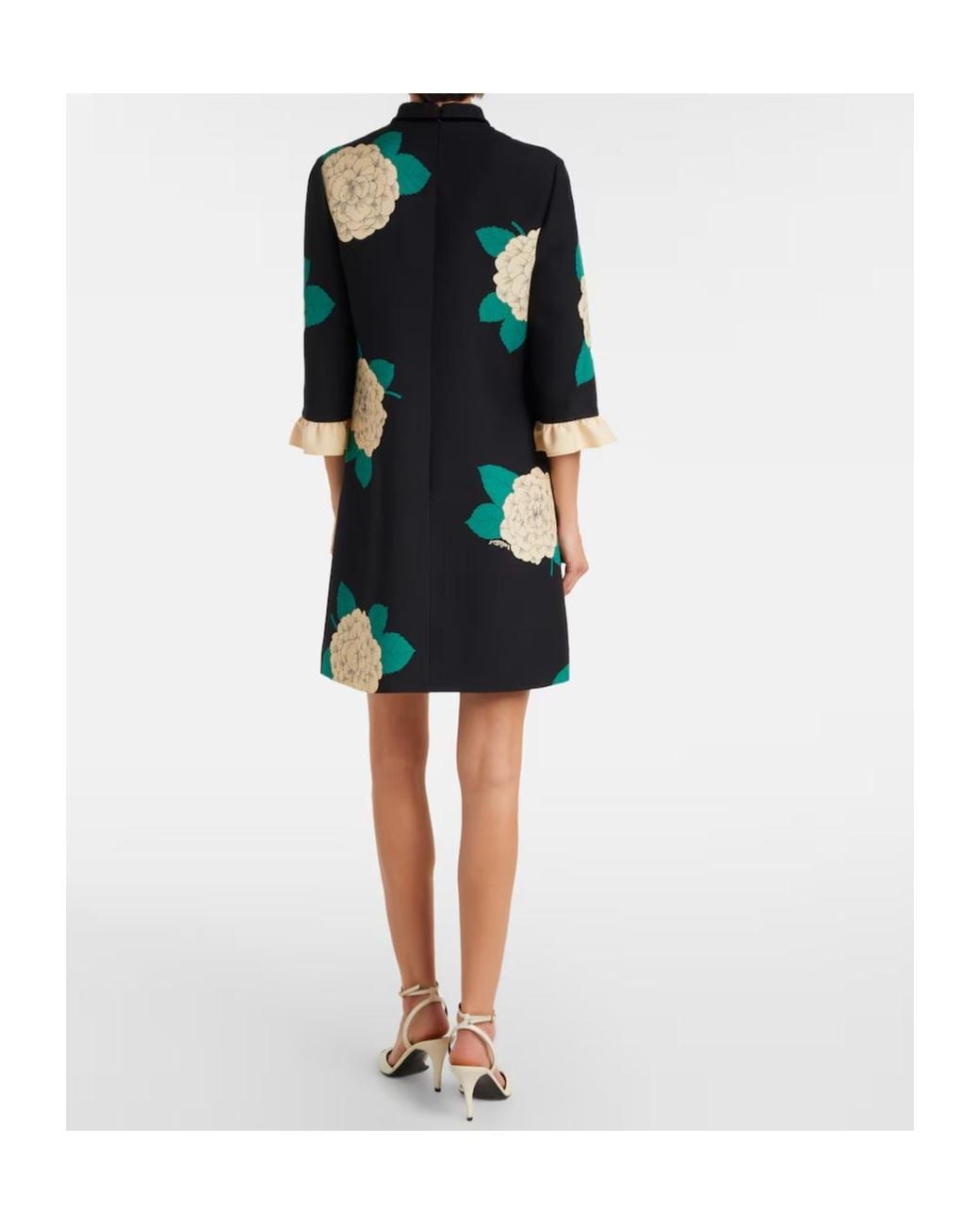 Valentino Black Floral Dress