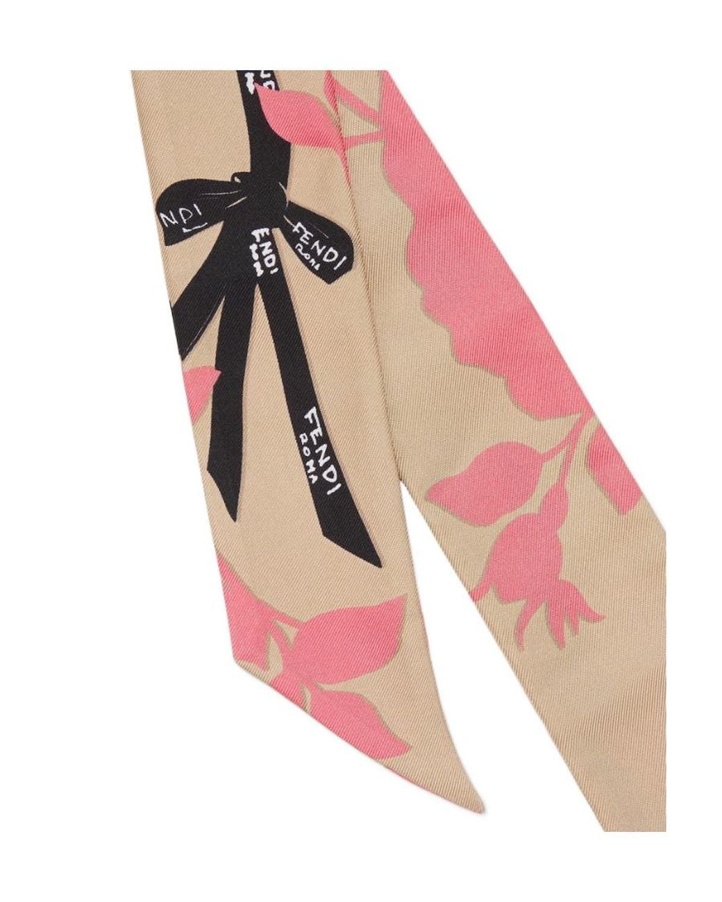 Fendi White Organic Silk Bandeau