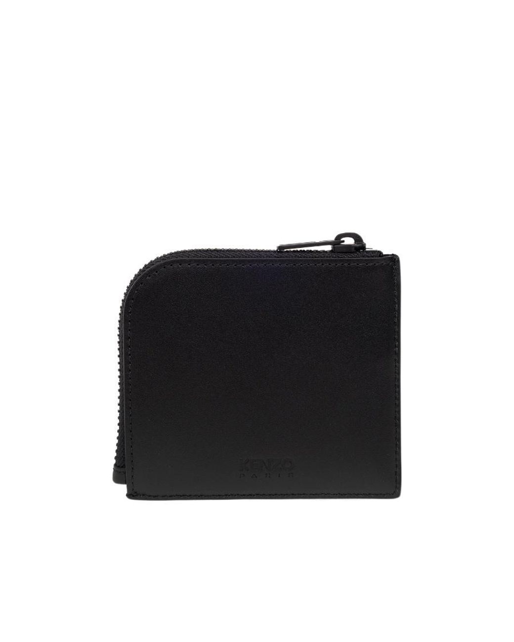 KENZO Red Logo-Printed Zipped Wallet