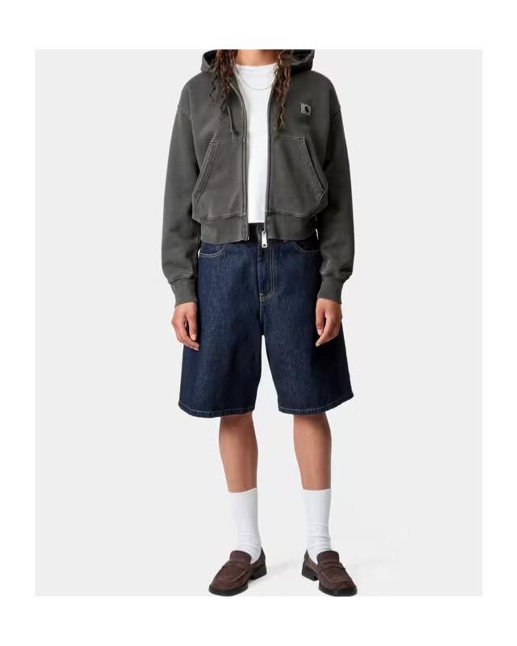 Carhartt Gray Nelson Zip-Up Hoodie