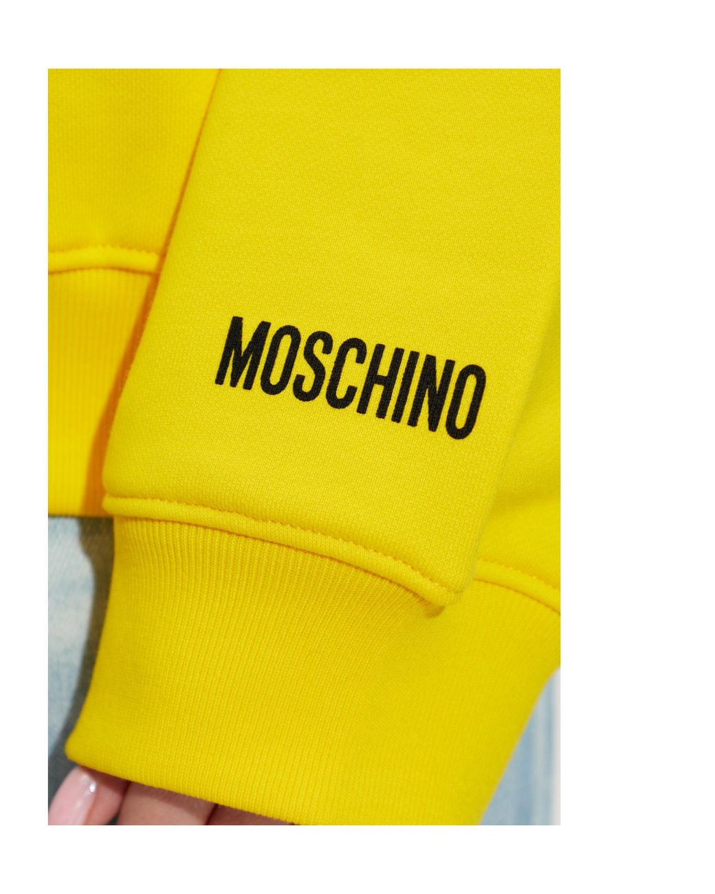 Moschino Yellow Smiley Printed Sweatshirt