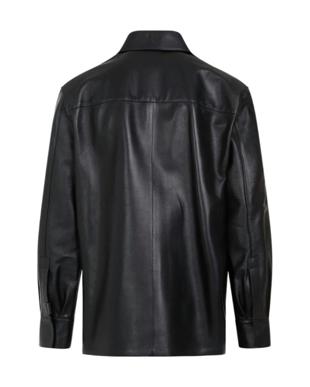 Loewe Black Logo Embossed Long-Sleeved Shirt for men