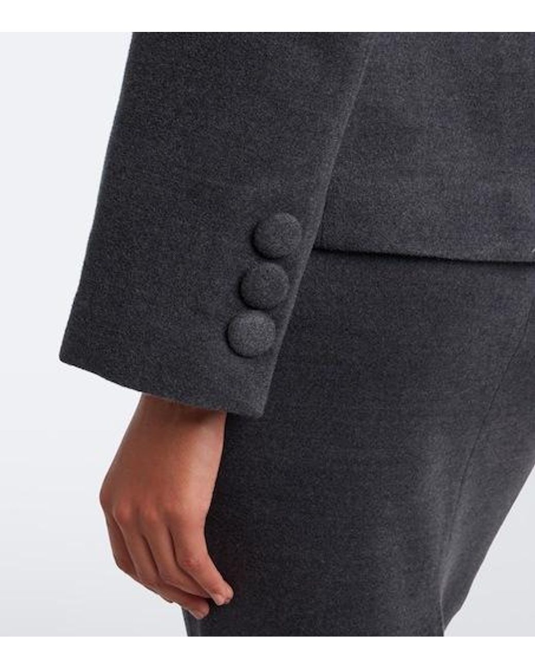 ShuShu/Tong Black Wool And Silk-Blend Blazer
