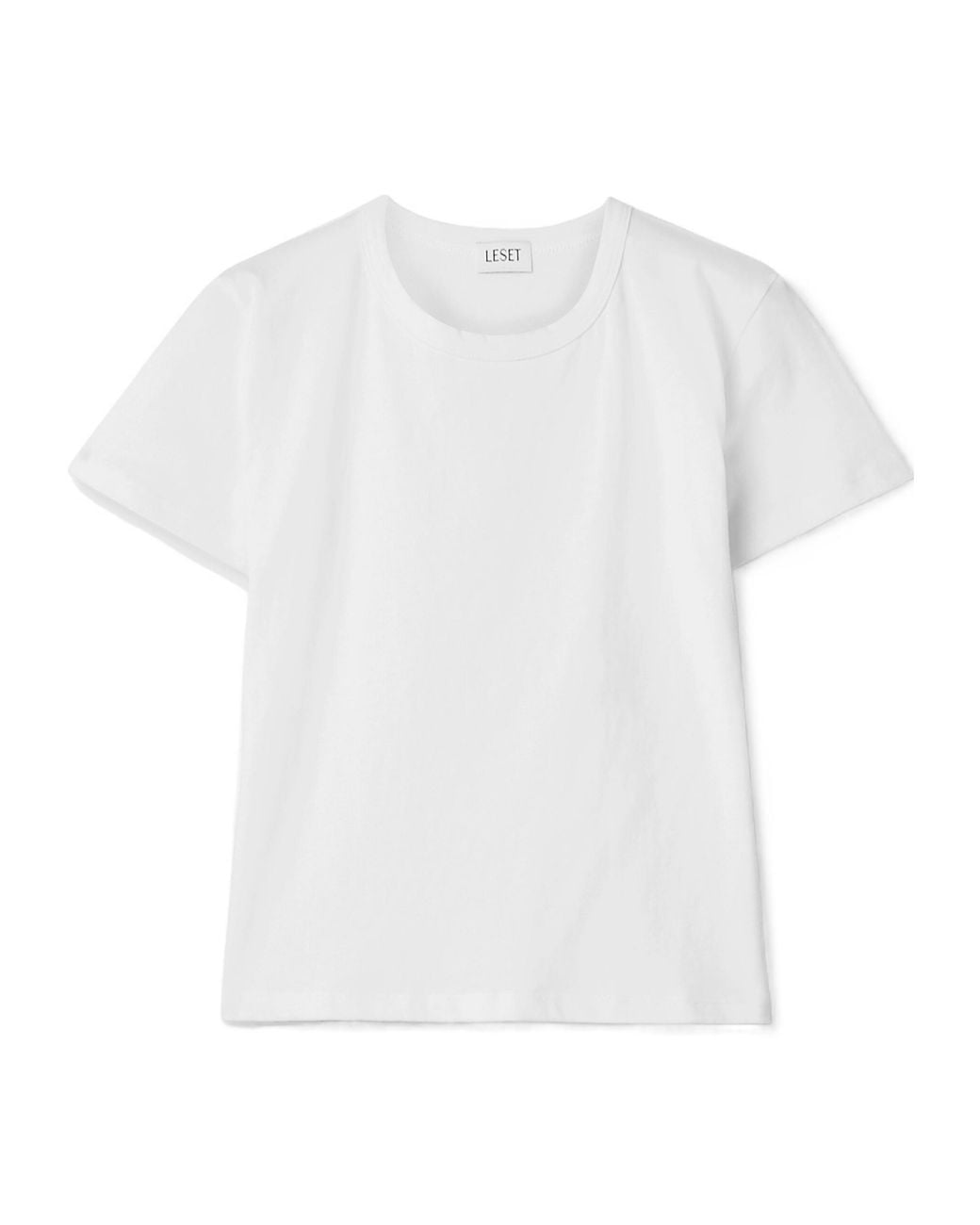 Leset White Cotton-Jersey T-Shirt