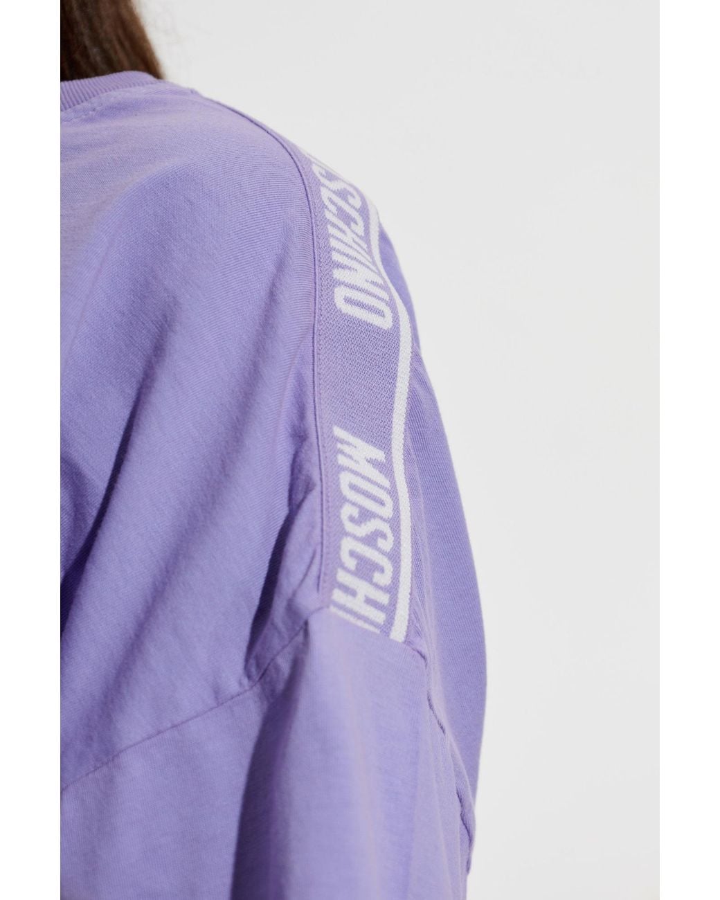 Moschino Purple Active Cropped Top
