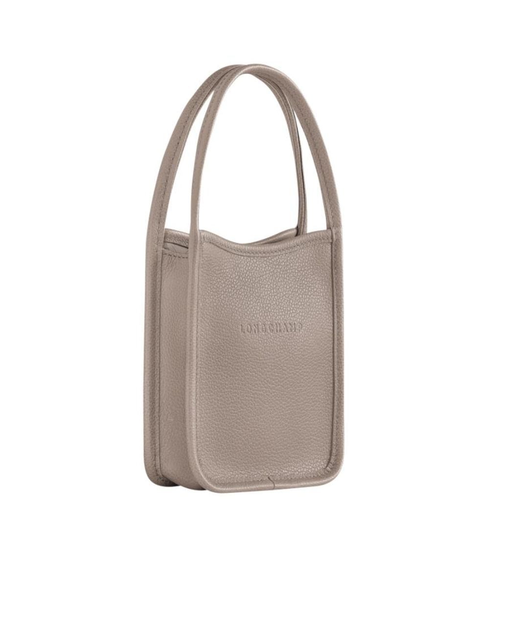 Longchamp Gray Mini Top Handle Bag