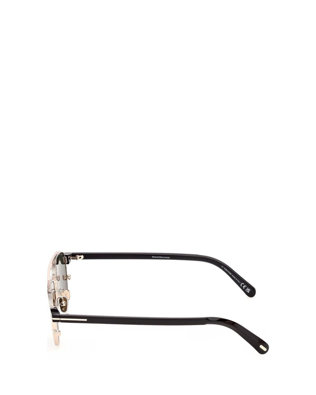 Tom Ford White Eyewear Anthony Pilot Frame Sunglasses for men