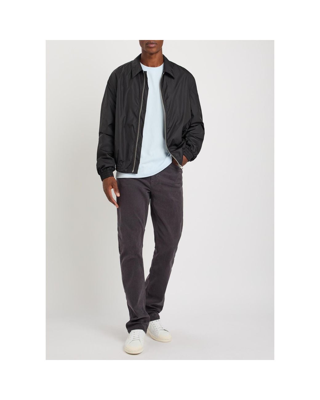 FRAME Blue Mid-Rise Straight Leg Jeans for men