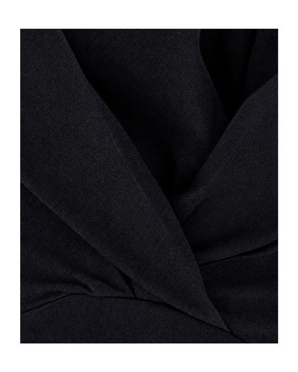 Isabel Marant Black Nadrine Draped V-Neck Top