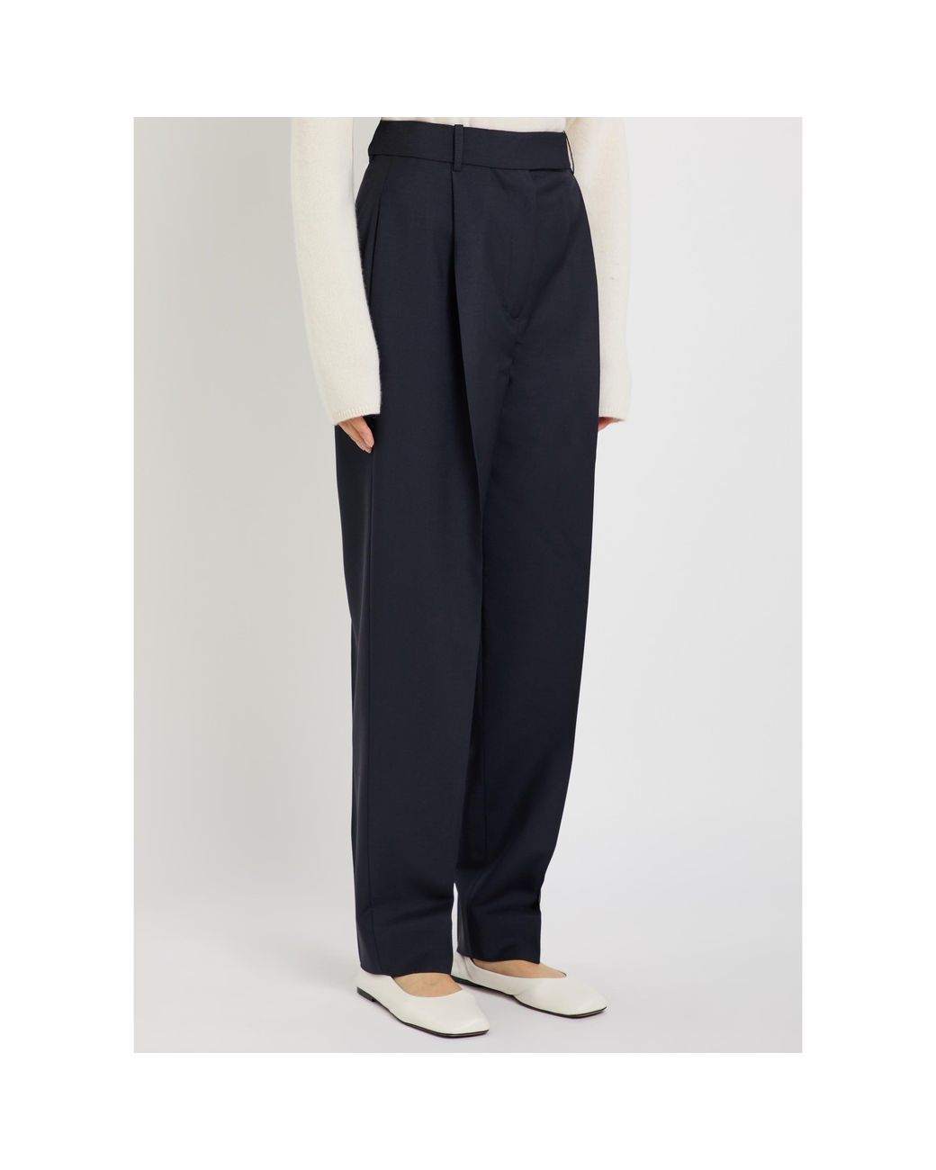 Rohe Blue Woolen Trousers