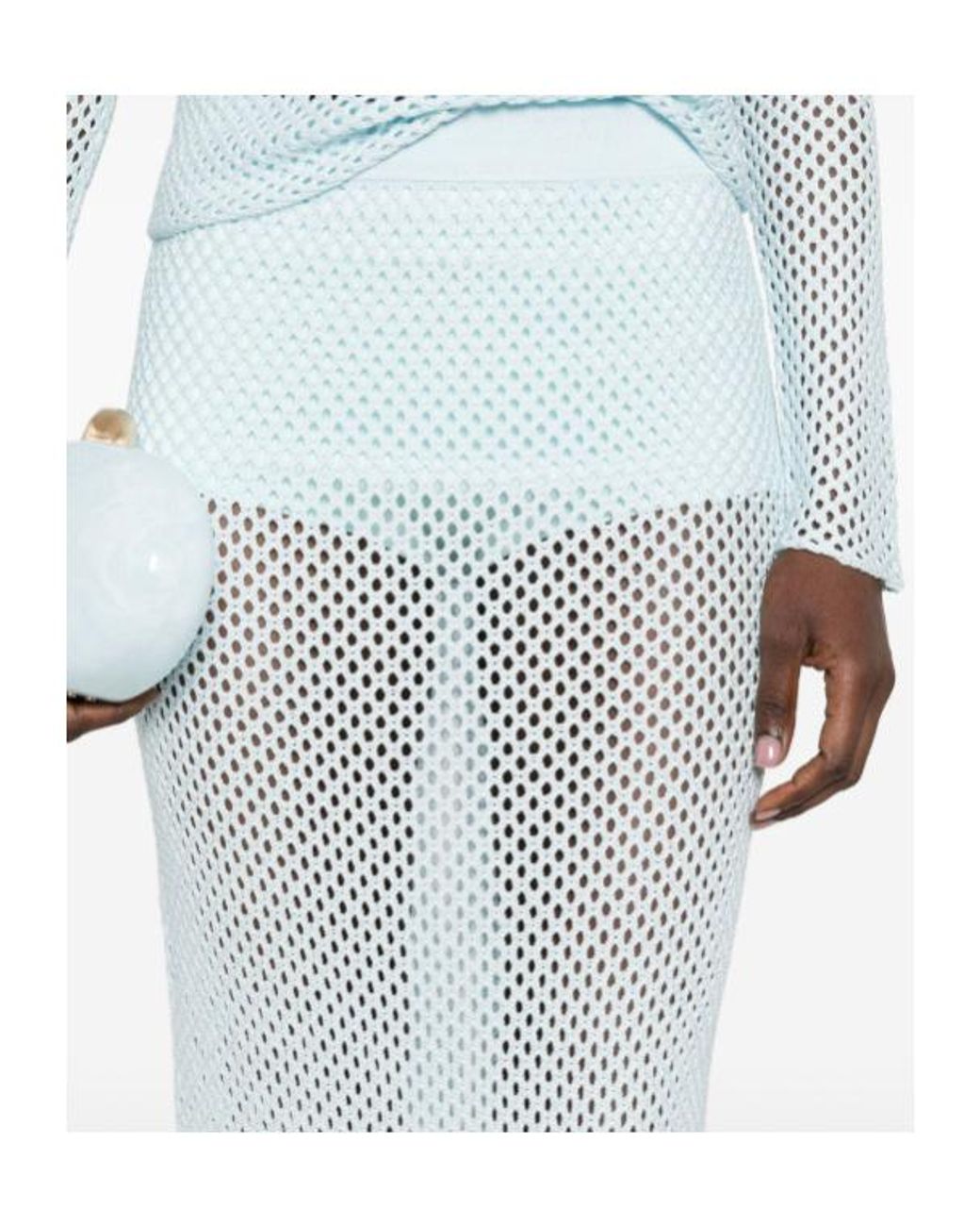 Jonathan Simkhai White Elasticated-Waistband Midi Skirt