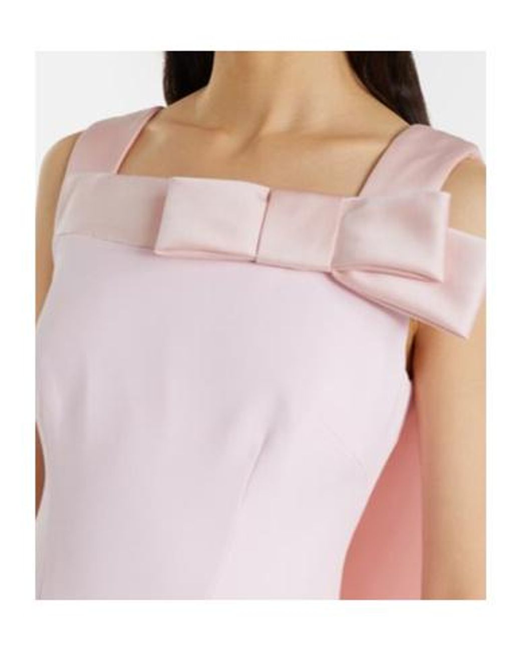 Safiyaa Pink Harley Caped Crêpe Gown