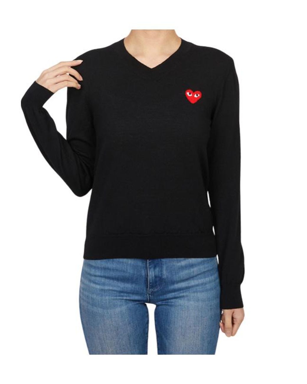 Comme des Garçons Black Long-Sleeved Sweater