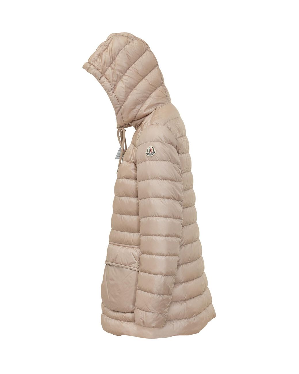Moncler Natural Jasmin Zip-Up Quilted Jacket