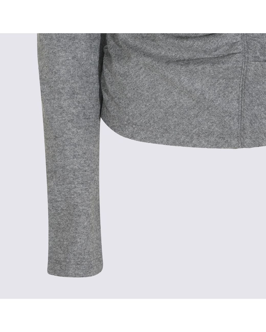 Isabel Marant Gray Isabel Marant Étoile Delesa Ruched Jersey Top