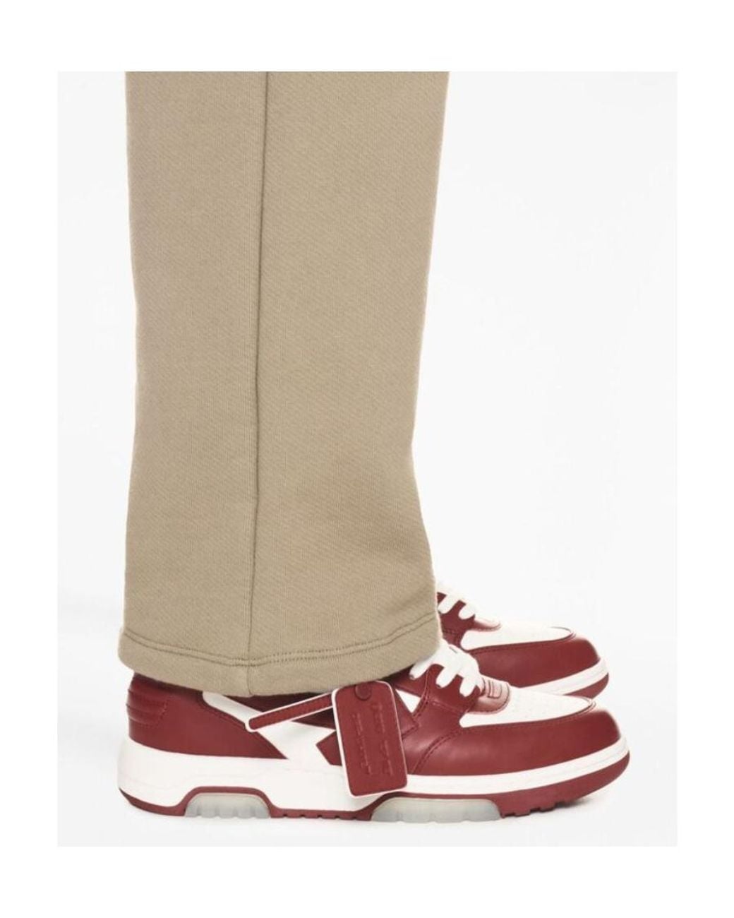 Off-White c/o Virgil Abloh Red Out Of Office Mid-Top Sneakers for men
