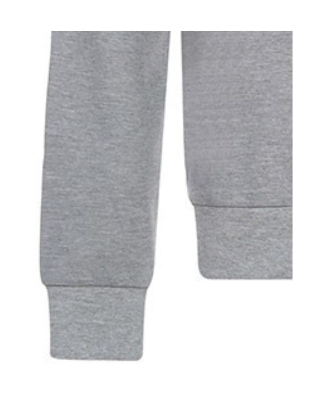 EA7 Gray Logo Round-Necked Sweater for men