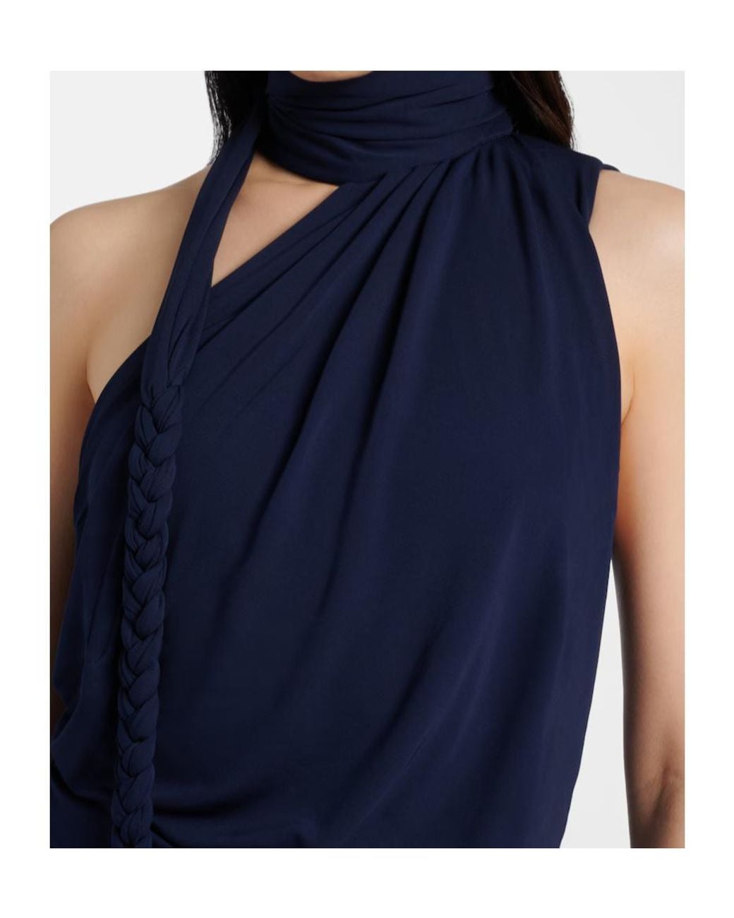 Jonathan Simkhai Blue Pleated Detail Dress