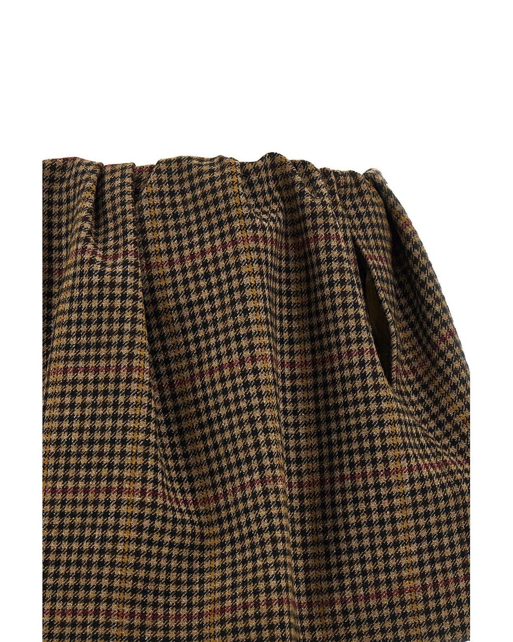 Miu Miu Multicolor Checked Mini Skirt