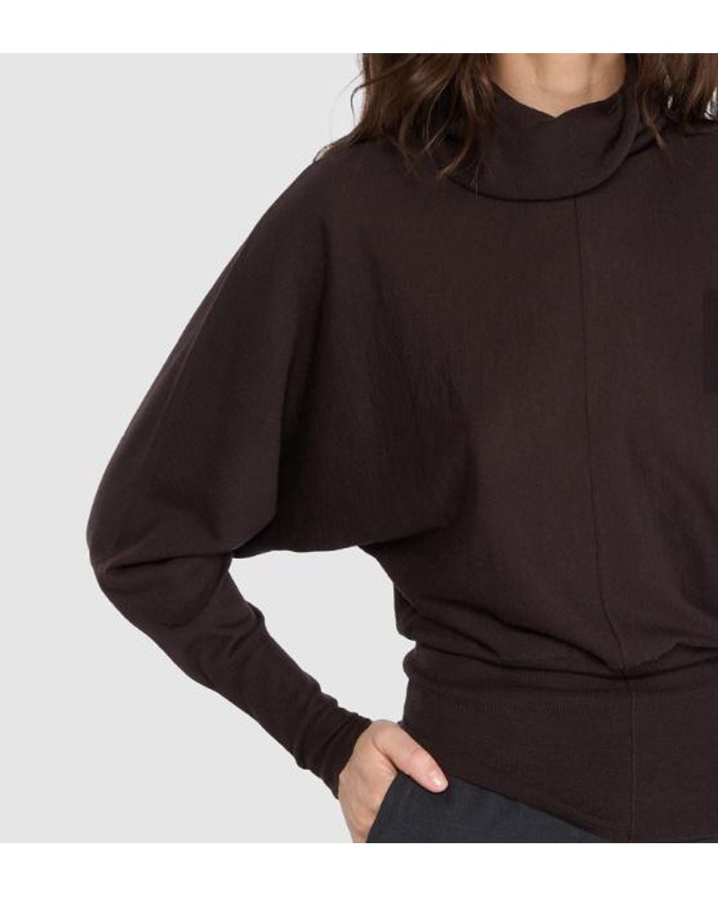 Soeur Brown Turtleneck Knit Sweater