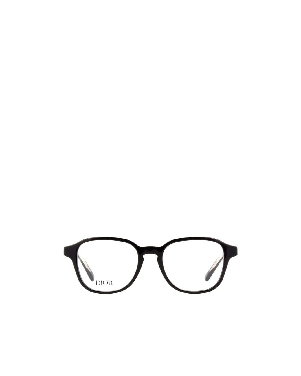 Dior White Eyewear Square Frame Glasses for men