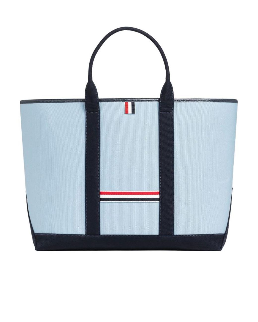 Thom Browne Blue Interlock Medium Tool Tote Bag for men