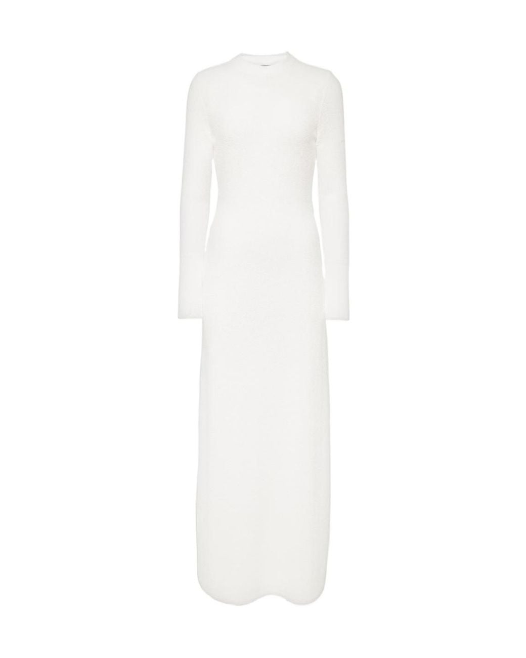 Proenza Schouler White Lara Cutout Bouclé Maxi Dress