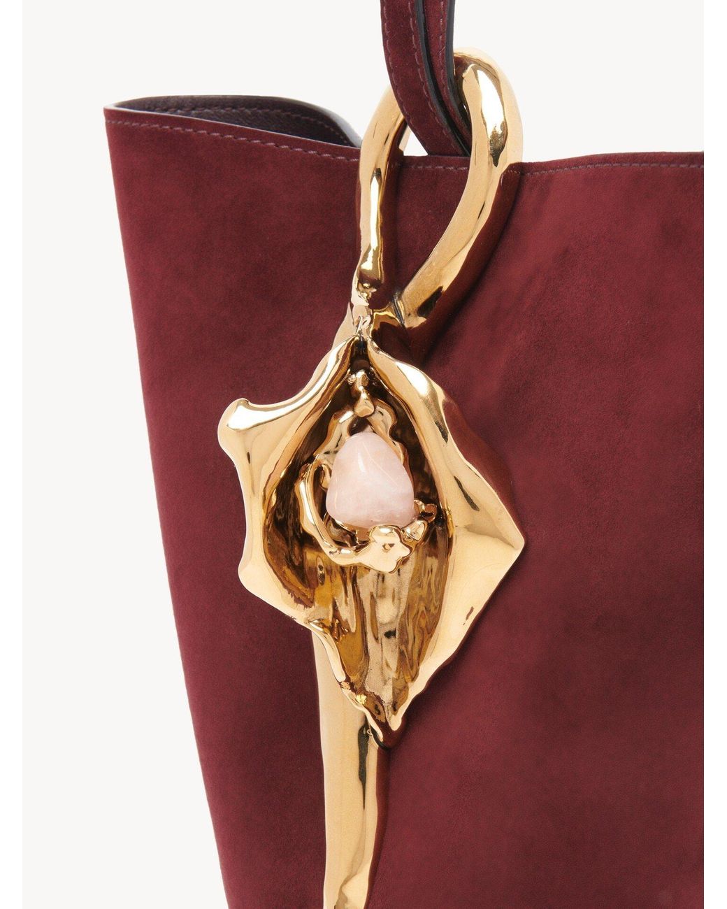 Chloé Red Chloé Small Eden Treasures Wristlet Bucket Bag