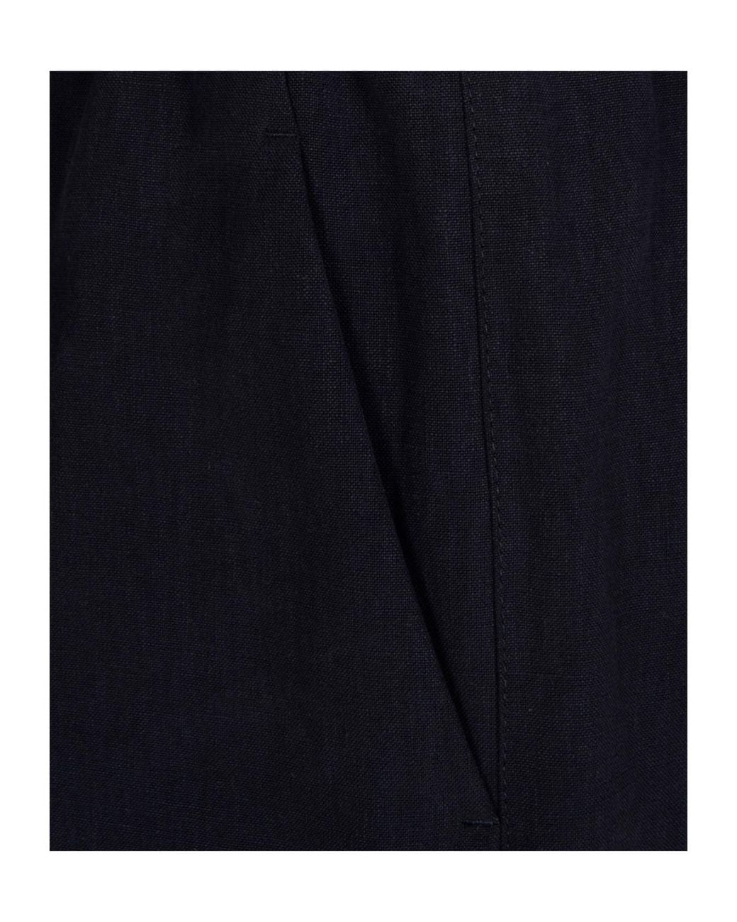 Giorgio Armani Blue Relaxed Fit Drawstring Shorts for men