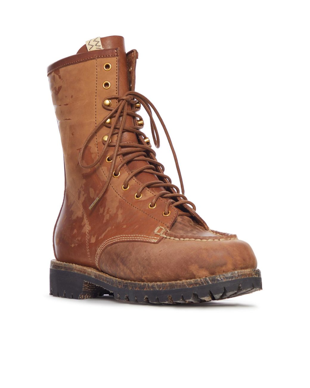 Visvim Brown Leather Lace-Up Boots for men
