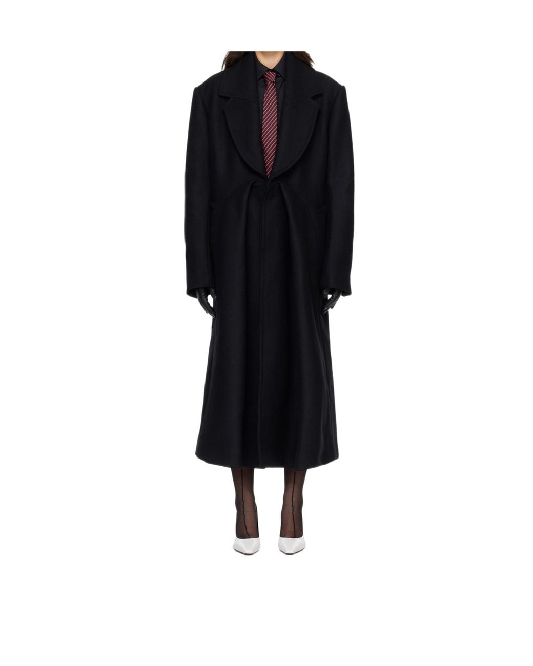 Jean Paul Gaultier Black Notch-Lapel Coat