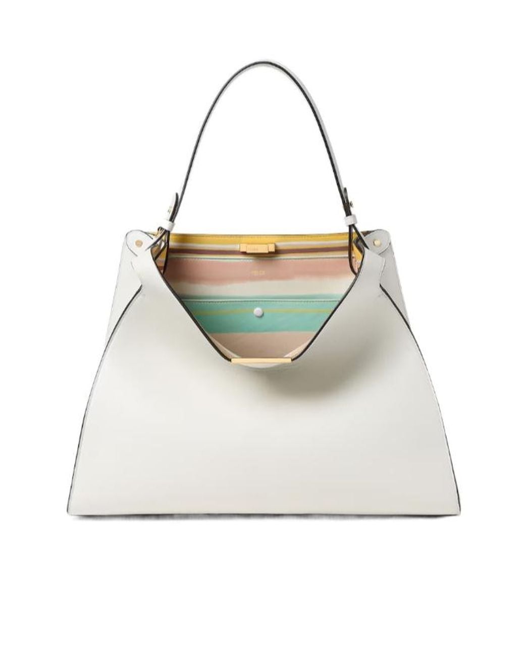 Fendi White Way Large Tote Bag