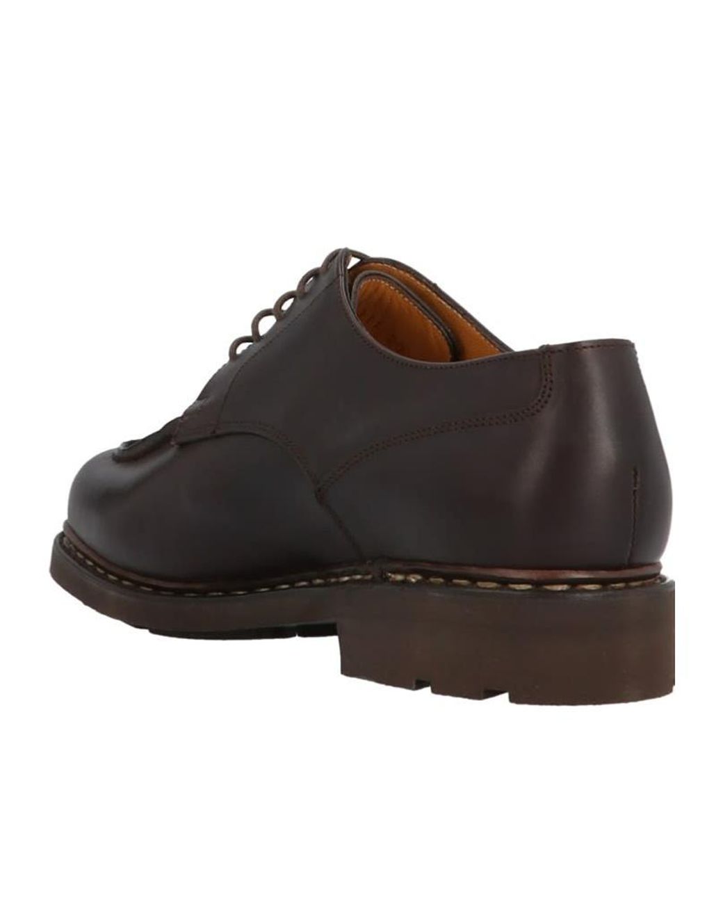 Paraboot Brown Round-Toe Business Shoes for men