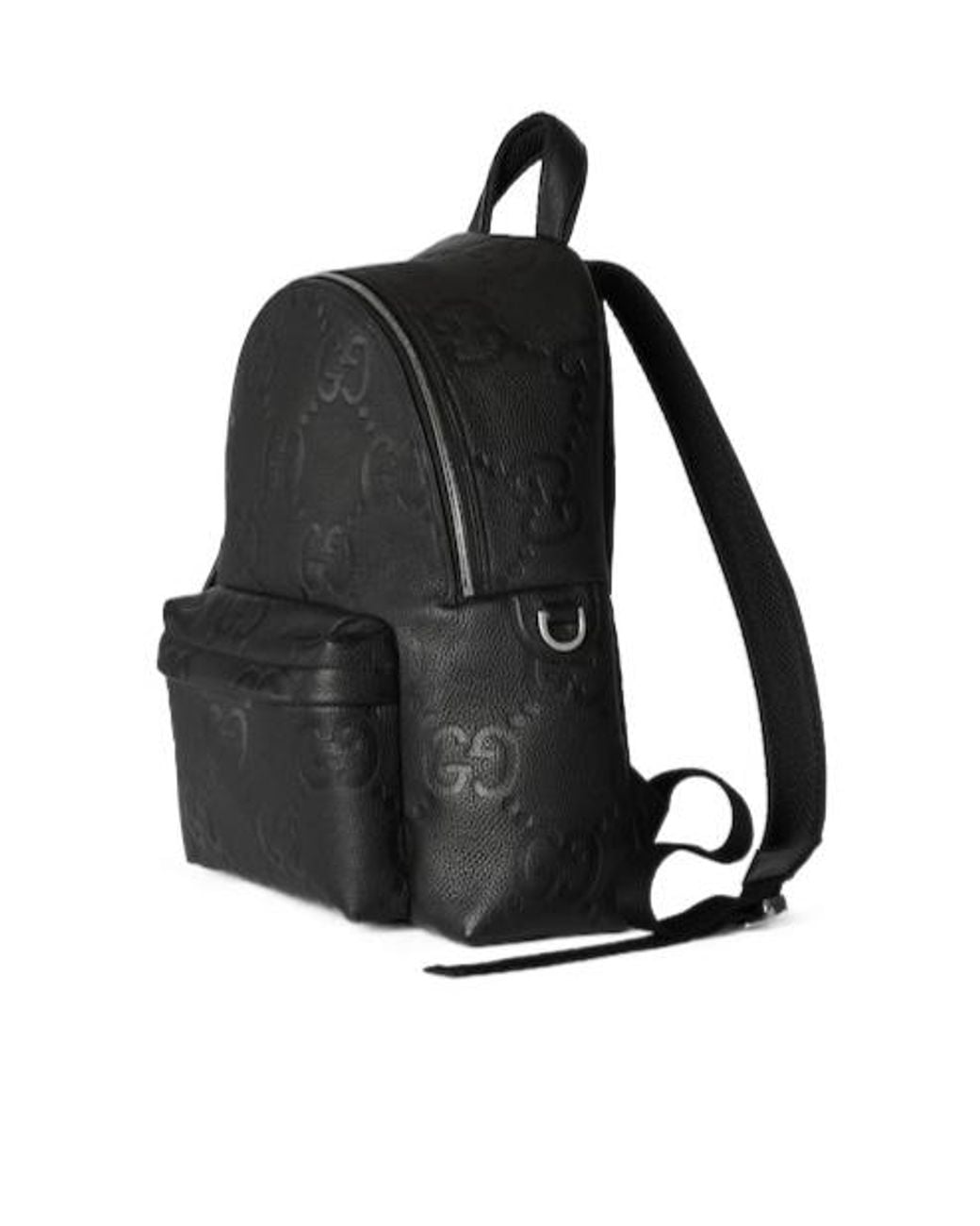 Gucci Black Medium Jumbo Gg Backpack for men