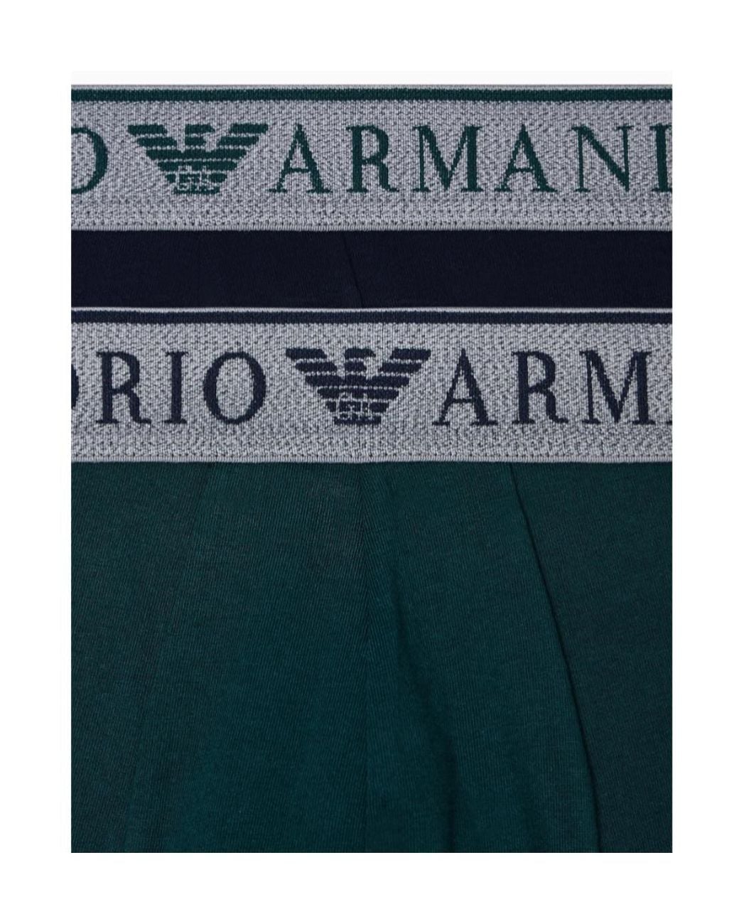 Emporio Armani Blue Two-Pack Of Boxer Briefs for men