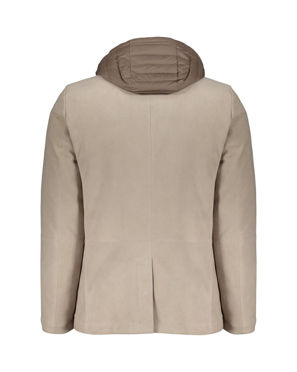 Moorer Natural Bellottour Hooded Blazer Coat for men