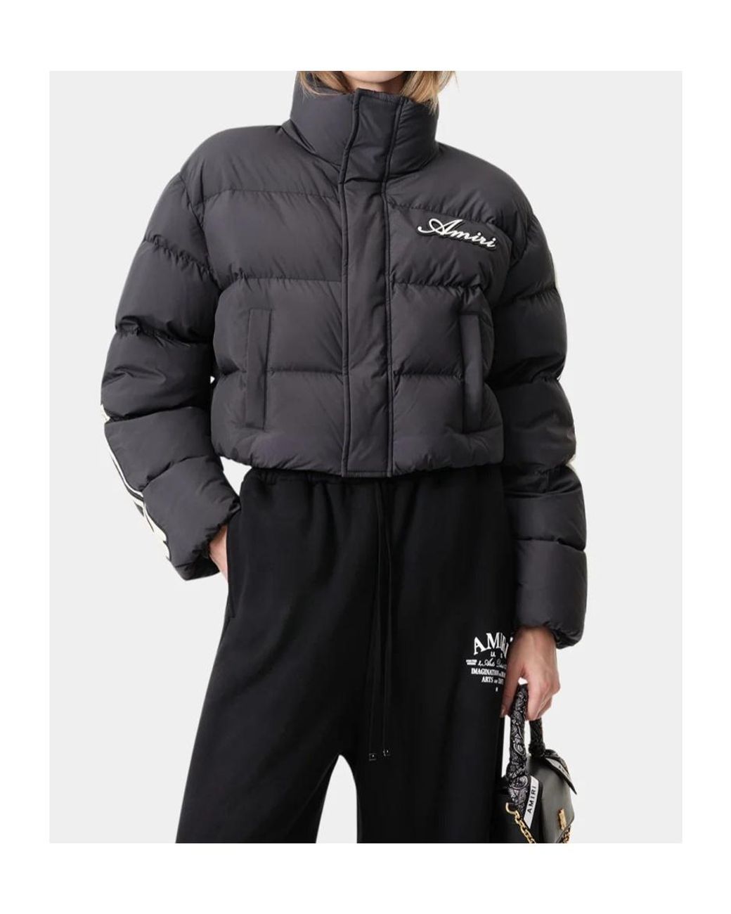 Amiri Black Copped Padded Jacket