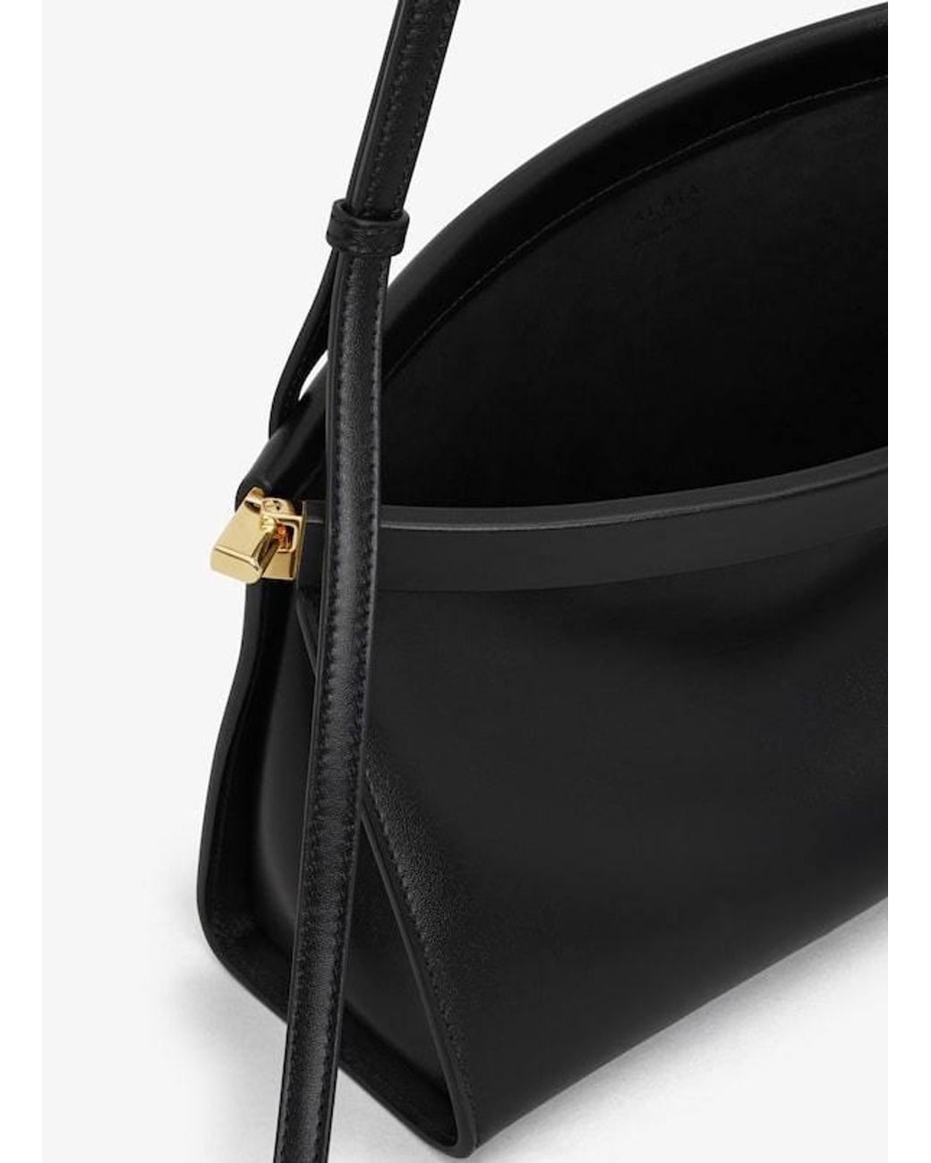 Alaïa Black Le Click East West Medium Leather Shoulder Bag